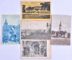 90 db RÉGI magyar város képeslap jó állapotban: sok Monostory, Barasits, Weinstock / 90 pre-1945 Hungarian town-view postcards in good condition