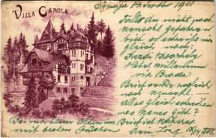 1901 Sinaia, Villa Carola. litho (b)