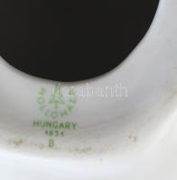 Hollóházi porcelán kacsa, kézzel festett, jelzett, kopásnyomokkal, m:20 cm