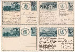 16 db RÉGI magyar város képeslap. Magy. Kir. Posta Levelezőlap D. teljes sorozat / 16 pre-1945 Hungarian town-view postcards