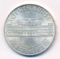 Ausztria 1971. 25Sch Ag "200 éves a Bécsi Tőzsde" T:1- Austria 1971. 25 Schilling Ag "...