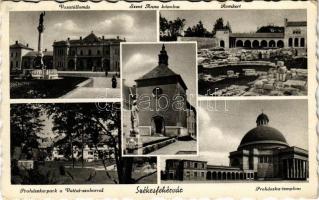 Székesfehérvár, vasútállomás, Szent Anna kápolna, Romkert, Prohászka park és templom, Vattai szobor