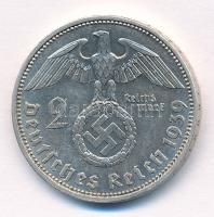 Német Harmadik Birodalom 1939A 2M Ag "Hindenburg" T:1- patina German Third Reich 1939A 2 M...