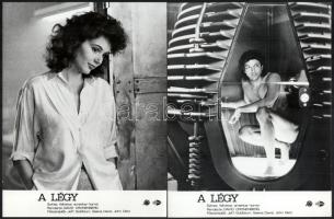 1986 ,,A légy című amerikai horror film kilenc jelenete, 9 db produkciós filmfotó, 18x24 cm