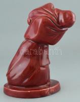 NY L jelzéssel: Asszony. Mázas kerámia, jelzés nélkül, gyári sérülésekkel. m: 22cm