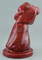 NY L jelzéssel: Asszony. Mázas kerámia, jelzés nélkül, gyári sérülésekkel. m: 22cm