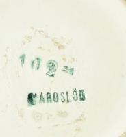 Városlődi kerámia bonbonniere, jelzett, kopásnyomokkal, d: 13cm