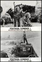 1965 ,,Folytassa cowboy! című angol film tizenhét jelenete, 17 db produkciós filmfotó, 18x24 cm