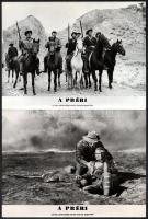 1968 ,,A préri" című román-francia-angol film tizenhárom jelenete, 13 db produkciós filmfotó, 1...