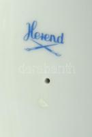 Herendi hecsedli mintás váza, m: 20 cm. Jelzett, másodosztály, kézzel festett, kopásnyomokkal