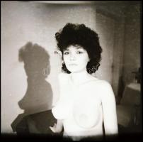 cca 1980 és 1990 között készült akt felvételek, Menesdorfer Lajos (1941-2005) budapesti fotóművész h...