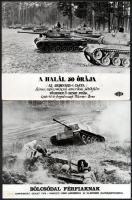 Eltérő időpontokban készült felvételek különféle tankokról, 5 db vintage produkciós filmfotó, 18x24 cm