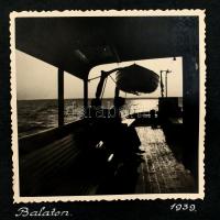 1938-1939 Kirándulások fotóit tartalmazó album, összesen 60 db fotóval, közte több, már-már művészi ...