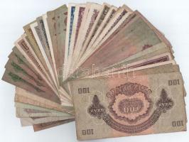 Vegyes, 46db-os pengő bankjegy tétel T:III,III-