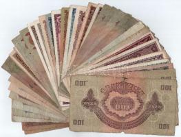 Vegyes, 46db-os pengő bankjegy tétel T:III,III-