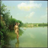 1997 Vízparti huncutságok, Menesdorfer Lajos (1941-2005) budapesti fotóművész hagyatékából, 7 db vin...