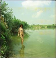 1997 Vízparti huncutságok, Menesdorfer Lajos (1941-2005) budapesti fotóművész hagyatékából, 7 db vin...