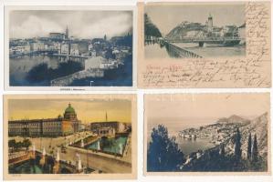 19 db RÉGI külföldi város képeslap vegyes minőségben / 19 pre-1945 European town-view postcards in m...