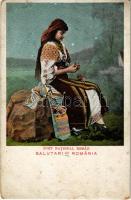 Salutari din Romania. Port National Roman / Román népviselet / Romanian folklore (b)
