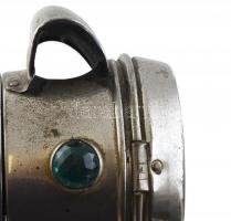 Antik bicikli lámpa, kopott, jelzés nélkül, m:20cm