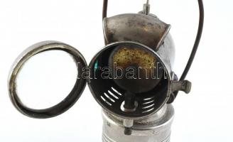 Antik bicikli lámpa, kopott, jelzés nélkül, m:20cm