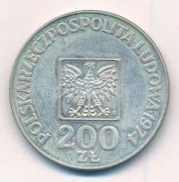 Lengyelország 1974. 200Zl Ag "A Lengyel Népköztársaság 30. évfordulója" T:1- Poland 1974. ...