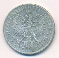 Lengyelország 1933. 5Zl Ag T:2 Poland 1933. 5 Zlotych Ag C:XF Krause Y#21