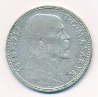 Csehszlovákia 1937. 20K Ag Masaryk köztársasági elnök halála T:2- Czechoslovakia 1937. 20 Korun Ag Death of President Masaryk C:VF Krause KM#18