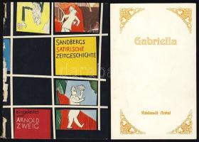1959 Herbert Sandberg: Szatírikus grafikai könyve dedikálva és Nádasdy Antal: Gabriella verseskötet a szerző dedikálásával