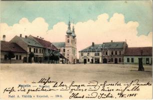 1905 Kojetín, Námestí, Hostinec / square, inn, shop of Reichsfeld (EK)