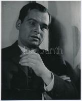 1965 Latinovits Zoltán (1931-1976) színművész portréja, 1 db vintage fotó, 20,5x16,5 cm