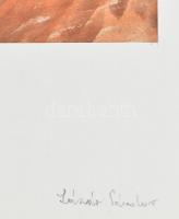 Lázár Sándor (1916-1994): Kalapos portré. Akvarell, papír, jelzés nélkül, lap alján feliratozott. 28...