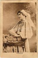 1928 Szelistye, Salistea Sibiului, Saliste; Erdélyi folklór, népviselet / Salisteanca / Transylvanian folklore from Saliste (fa)