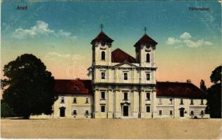 1916 Arad, Vártemplom. Vasúti levelezőlapárusítás 44. sz. 1916. / castle church (EK)