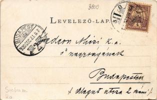 1900 Nagyszeben, Hermannstadt, Sibiu; Wirtshaus im Jungen Walde. G.A. Seraphin / Erdei vendéglő / Re...