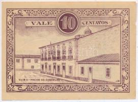 Portugália / Cuba 1919. 10c szükségpénz T:I-
Portugal / Cuba 1919. 10 Centavos necessity note / not...