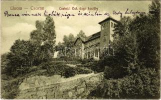 1925 Csucsa, Ciucea; Castelul Oct. Goga / Octavian Goga kastély. Kiadja Simon Gerő / castle (EB)