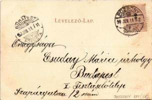 1899 Pozsony, Pressburg, Bratislava; Fő tér, üzletek. Körper Károly fényképész / main square, shops ...