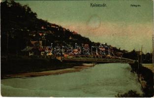 1912 Kolozsvár, Cluj; Fellegvár a Kis-Szamos mellett, híd / Cetatuia, Somesul Mic / riverside, bridge (fl)