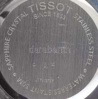 Tissot PR50 férfi quartz karóra bőr szíjjal, kopott, működik, d:36mm