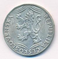 Csehszlovákia 1948. 100K Ag "Függetlenség" T:1-,2 patina Czechoslovakia 1948. 100 Korun Ag...