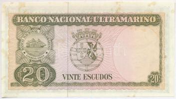 Kelet-Timor / Portugál gyarmat 1967. 20Esc T:I- fo.
East Timor / Portugese colony 1967. 20 Escudos ...