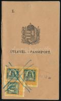 cca 1930 Útlevél, fényképpel