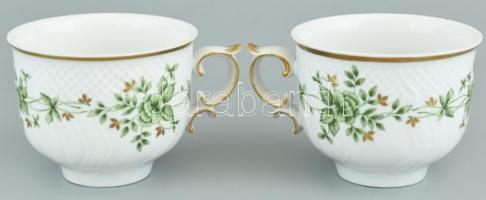 Hollóházi Erika mintás teás készlet 6 személyes, tejkiöntő hiány, + hozzá szendvicses készlet, a tál...