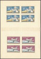 140 db magyar blokk a 70-es évek elejéről és a 80-as évek második feléből 2 db pergamenes blokktartó...