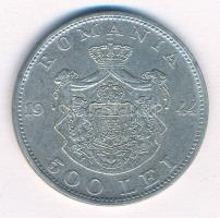 Románia 1944. 500L Ag "I. Mihály" T:1- patina Romania 1944. 500 Lei Ag "Mihai I"...