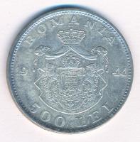 Románia 1944. 500L Ag "I. Mihály" T:1- Romania 1944. 500 Lei Ag "Mihai I" C:AU K...