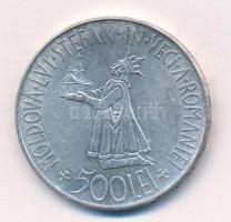 Románia 1941. 500L Ag "Besszarábia" T:1- Romania 1941. 500 Lei Ag "Bassarabia" C...