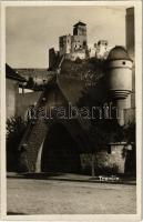 1932 Trencsén, Trencín; vár / castle. photo