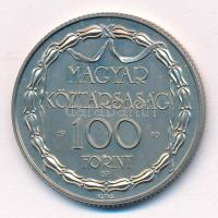 1990. 100Ft Cu-Ni 200 éves a hivatásos magyar nyelvű színjátszás kapszulában T:1,1- Adamo EM118